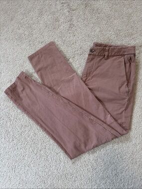 lululemon 32x30 Commission Pants Slim Cotton Earth Dye Clay